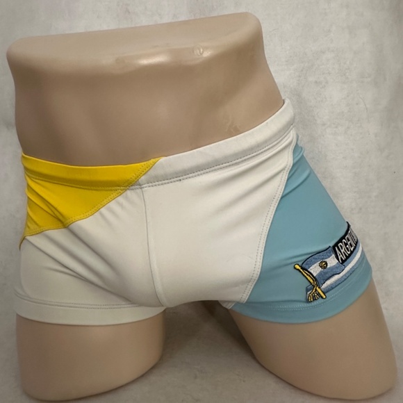 Pistol Pete Argentina Square Cut Swimsuit Medium 32-40" waist Gently worn - Picture 4 of 5